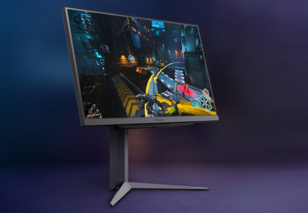 Monitor LG UltraGear 27GS75Q-B 27 2560x1440px IPS 200Hz 1 ms [GTG] stojący monitor obrazem z uruchomioną grą akcji na ekranie opis