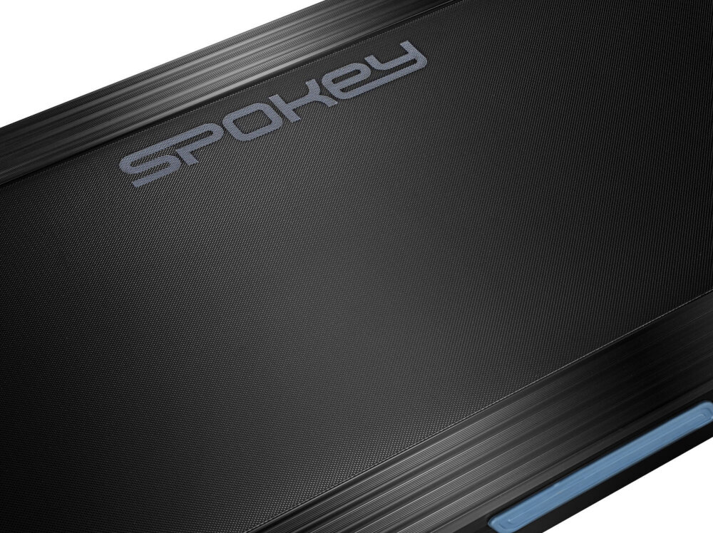 Bieżnia elektryczna SPOKEY Elias 1500W 14km-h potezny silnik elektryczny moc 1500 W plynna stabilna praca bezpieczny pas do biegania wymiary 42 x 120 cm