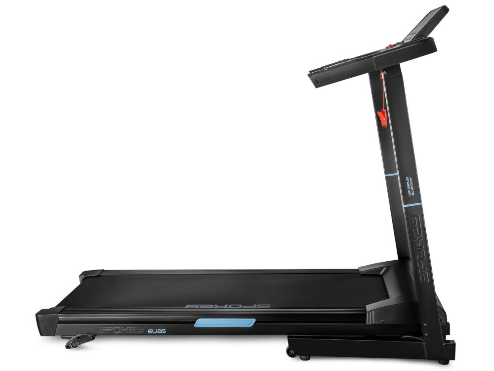 Bieżnia elektryczna SPOKEY Elias 1500W 14km-h zroznicowane programy treningowe 12 programow program Body Fat 3-stopniowa reczna regulacja nachylenia pasa bieznego