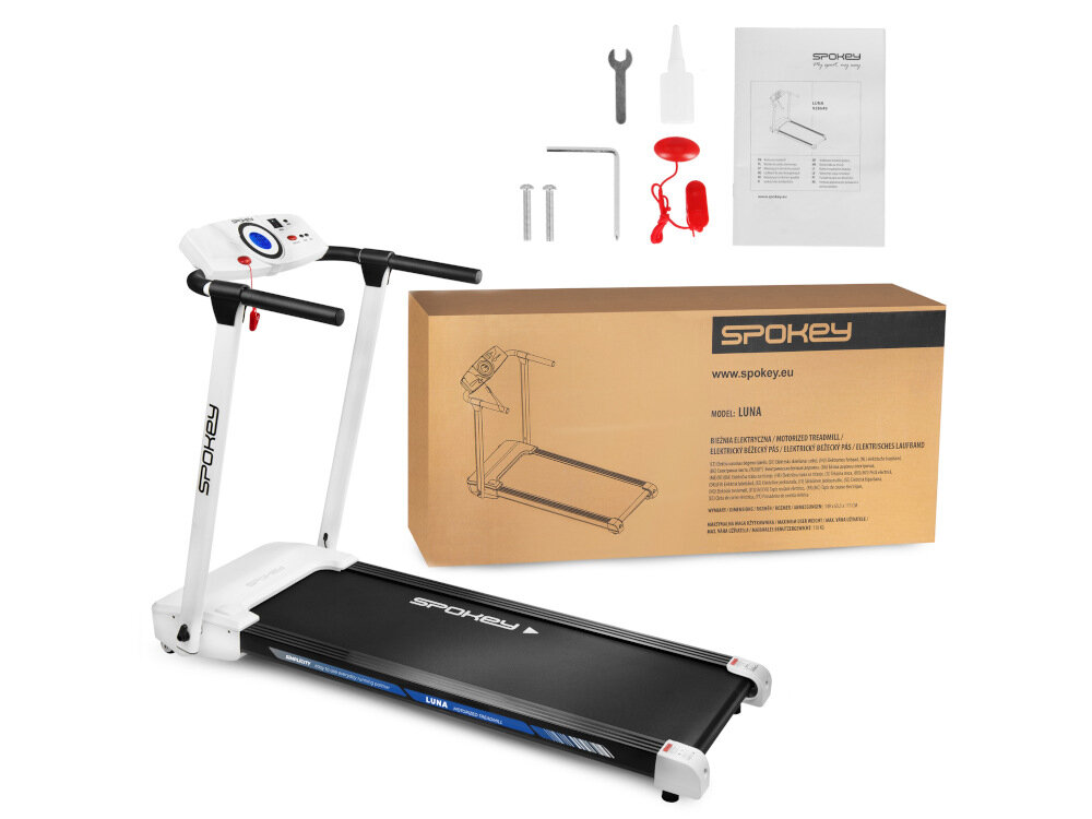 Bieżnia elektryczna SPOKEY Luna zestaw akcesoria montazowe dokumentacja