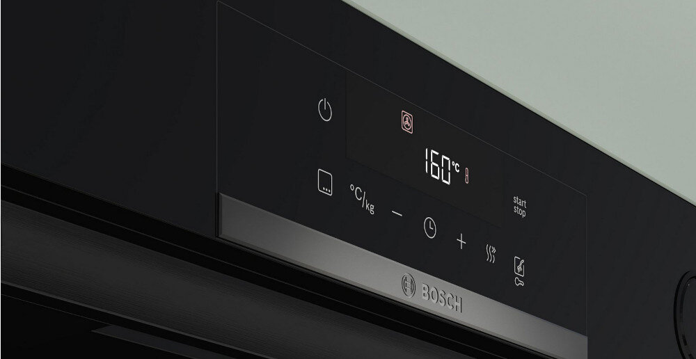 PIEKARNIK BOSCH HBG579EB7 panel sterowania Wyświetlacz TFT Touch Display ikony przyciski programy funkcje temperatura