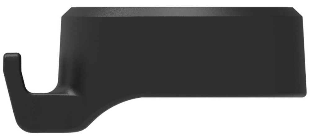 Czujnik prędkości WAHOO TrackR WFTRACKRSPD1 czujnik na białym tle widoczny z boku wodoodporność w klasie IPX7 ochrona przed deszczem i zachlapaniem solidna obudowa zabezpiecza przed wilgocią waga około 13 g nie wpływa na komfort jazdy ani dynamikę roweru