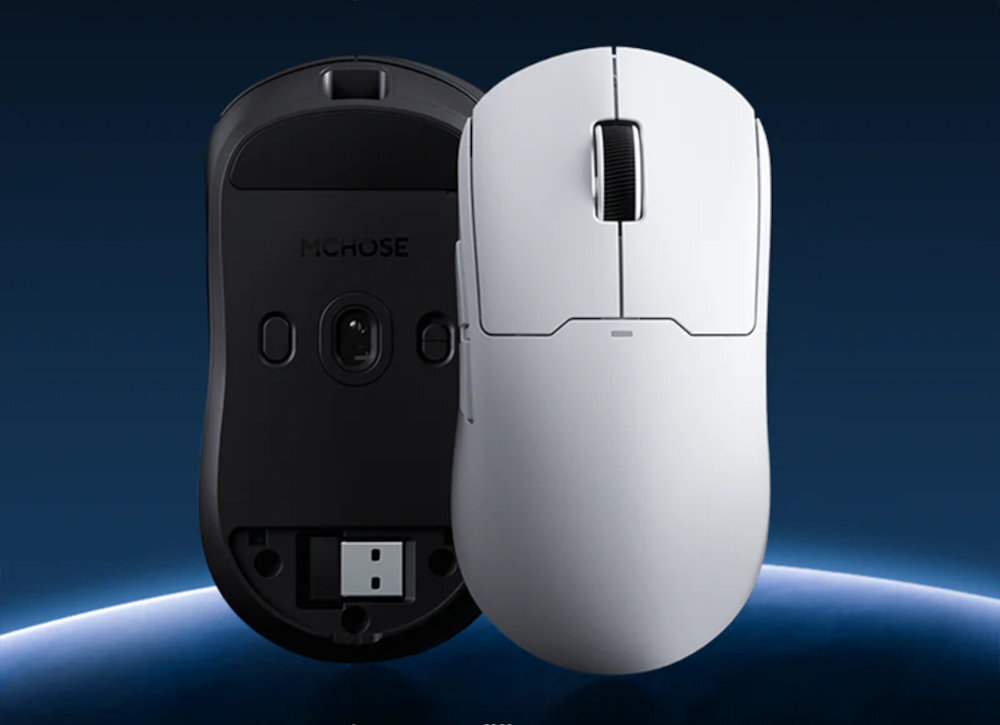MCHOSE A5 Pro Max - myszka w dwóch wariantach kolorystycznych - czarny i biały