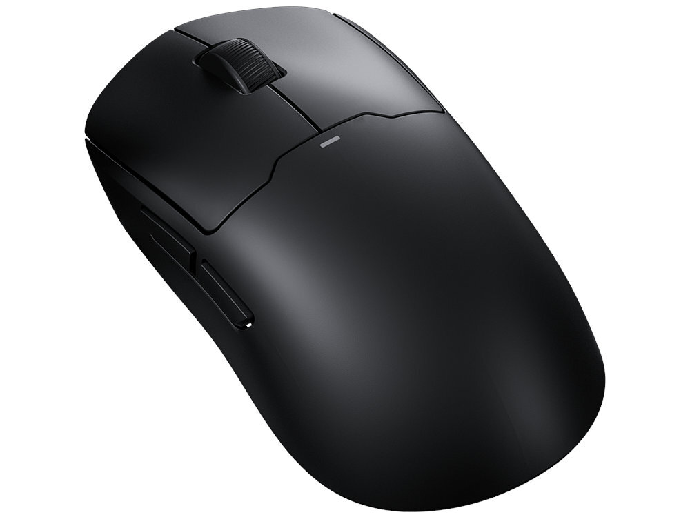 MCHOSE A5 Pro Max Mikroprzełączniki Huano Blue Shell Pink 80 milionów kliknięć lekkiej konstrukcji (około 59 g) - myszka w kolorze czarnym na białym tle