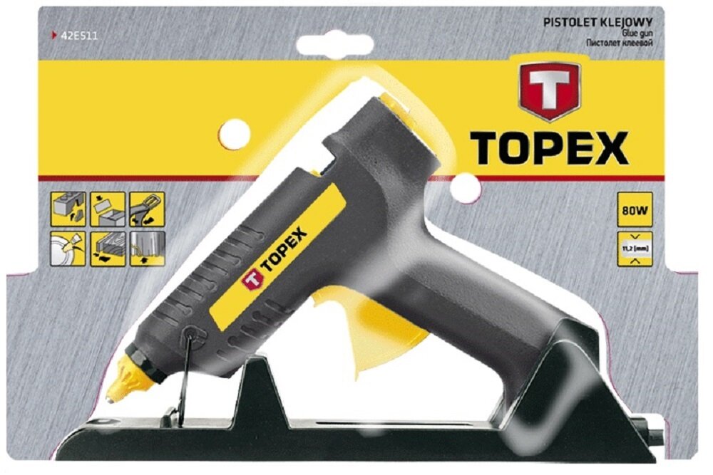 Pistolet TOPEX 42E511 Bezpieczne przechowywanie