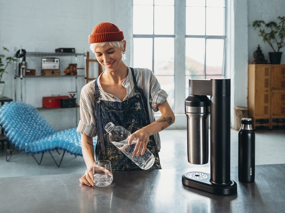 Butelka BRITA SodaTrio (2 szt.) przyjemność użytkowania, izolowana butelka, duża pojemność