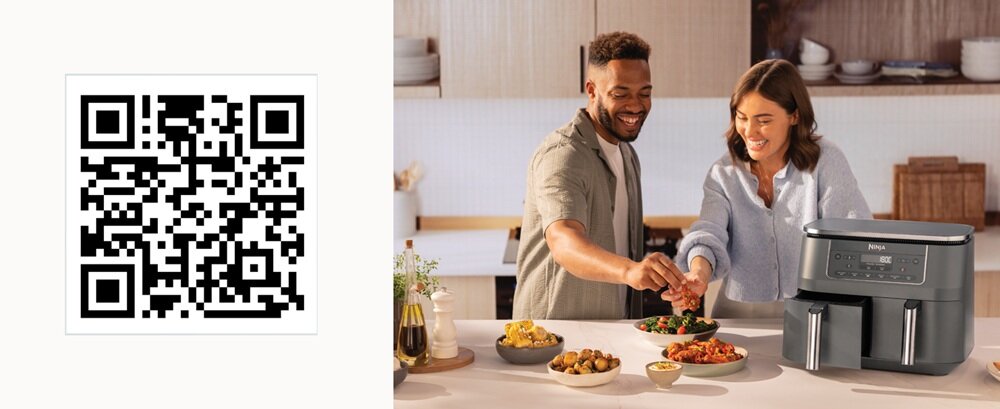 Air fryer Frytkownica beztłuszczowa NINJA Dual Zone DZ300EU 7,6 l Szary gotowanie ulubioncych potraw, pełnowartościowe posiłki, zdrowo i smacznie