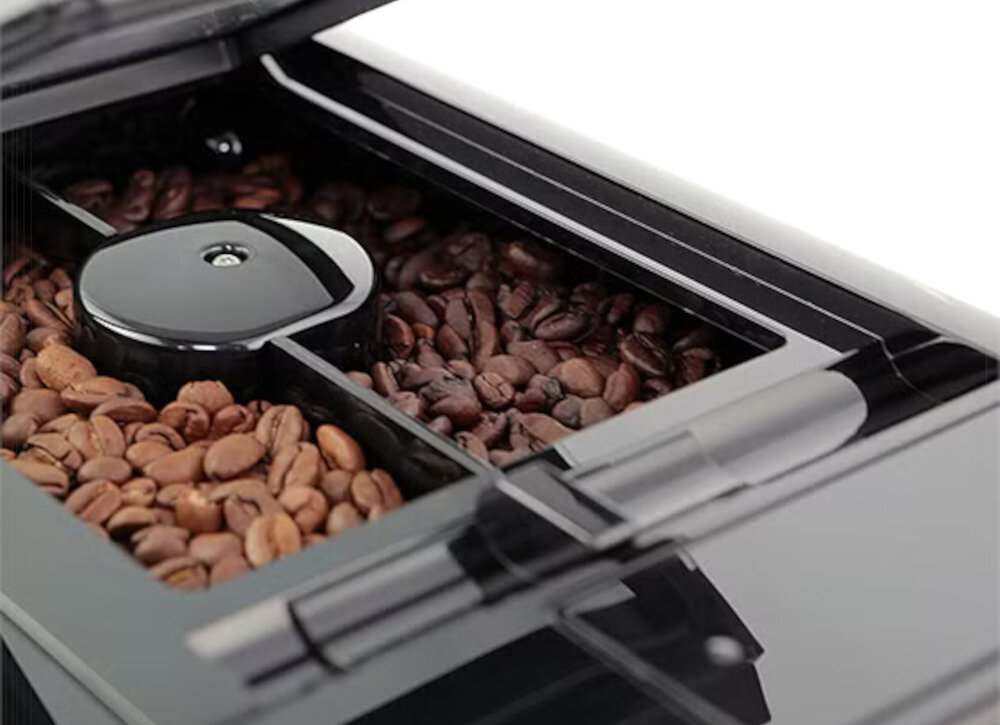 Ekspres MELITTA F83/0-002 Barista T Czarny Dwa rodzaje ziaren do wyboru Podwójny pojemnik z różnych profili kawy delikatne lub wyraziste