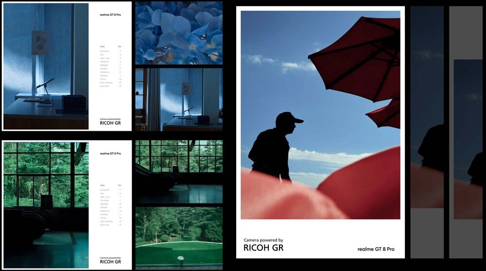 Smartfon REALME GT 8 Pro RICOH GR Główny aparat 50 MP Sony IMX906 z OIS teleobiektyw peryskopowy 200 MP z 3× zoomem optycznym ultraszeroki 50 MP Selfie 32 MP nagrywanie 4K 120 Hz Dolby Vision i 8K