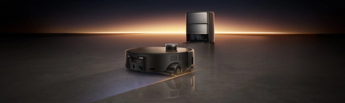 Robot sprzątający MOVA Z60 Ultra Roller Complete Biały wygląd design prezentacja wizualizacja tło Kompleksowe sprzątanie