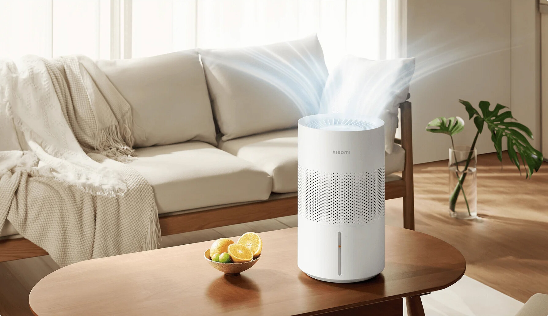 Nawilżacz ultradźwiękowy XIAOMI Smart Evaporative Humidifier Wydajna konstrukcja spiralny wylot niskie napięcie bezpieczeństwo użytkowania