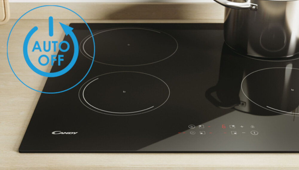 Plyta indukcyjna CANDY CI642C E14U Funkcja automatycznego wylaczania