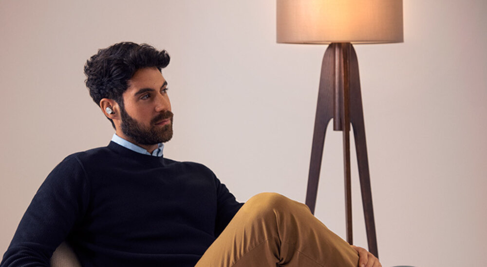 Słuchawki TECHNICS EAH-AZ60E rozmowy 8 mikrofonów rejestrowanie głosu redukcja szumu