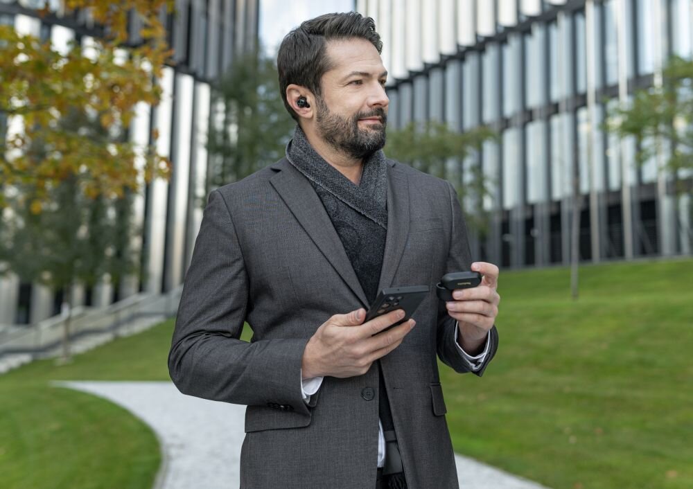 Słuchawki dokanałowe TECHNICS EAH-AZ100E-S ANC tryb natural ambient tryb attention