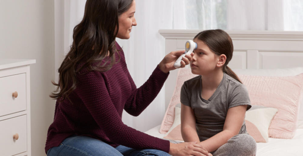 BRAUN-NTF3000 termometr tryby pracy dotykowy bezdotykowy