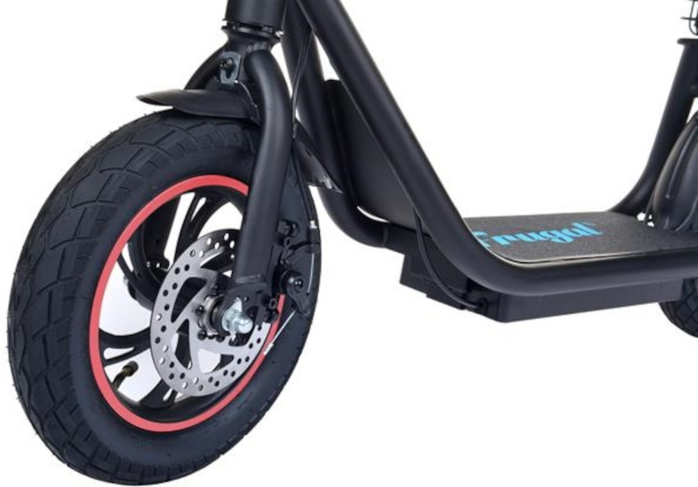 HULAJNOGA ELEKTRYCZNA FRUGAL TOURING 3.0 CZARNY koła rozmiar 12 cali wysoka przyczepność odporność na przebicie zdolne do absorbowania wszelkich drgań