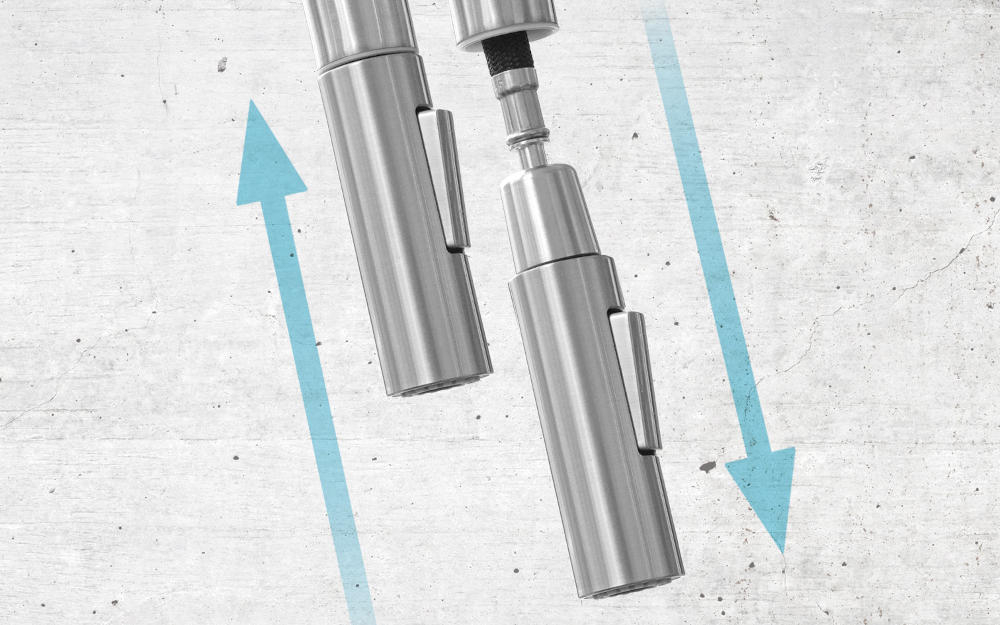 DEANTE Lima BBM N72M bateria wyciągana wylewka woda wysokie duże naczynia prace kuchenne