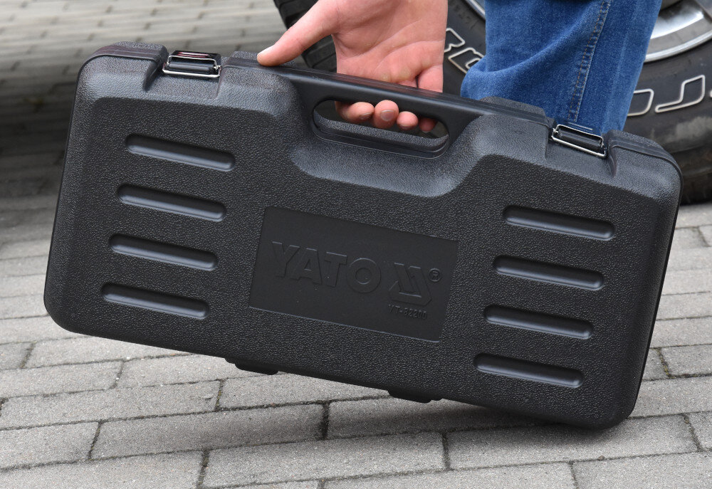 Polerka YATO YT-82200 walizka poreczna metalowe zatrzaski przechowywanie transpor