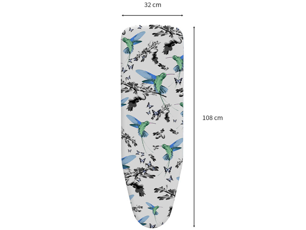 Deska do prasowania RORETS Primera 108 x 32 cm blat wymiary 32 x 108 cm z  metalowej siatki komfort użytkowania siatkowa struktura wspomaganie przepływu pary poprawa jakości prasowania szybszy proces prasowania bardziej wygładzane ubrania starannie lepsze odprowadzanie wilgoci przyspieszony proces suszenia  