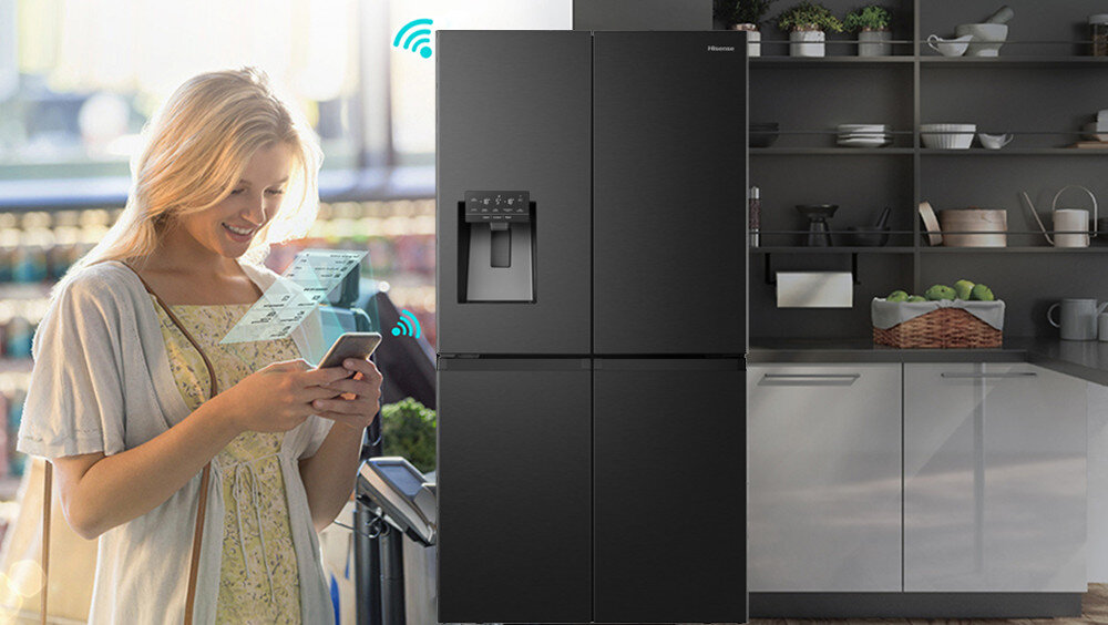 LODÓWKA HISENSE RQ7P522STFE MD ConnectLife zdalne sterowanie smartfon aplikacja sieć Wi-Fi