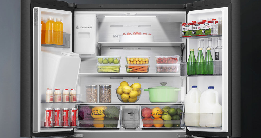 LODÓWKA HISENSE RQ7P522STFE MD oświetlenie LED widoczność wnętrze jasne światło