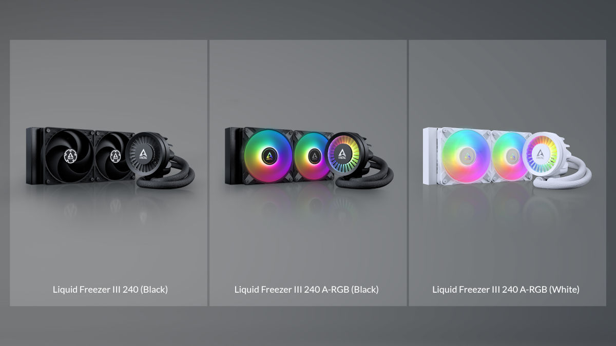 Chłodzenie wodne ARCTIC Liquid Freezer III 280 Czarny All in One cztery różne rozmiary trzy warianty 