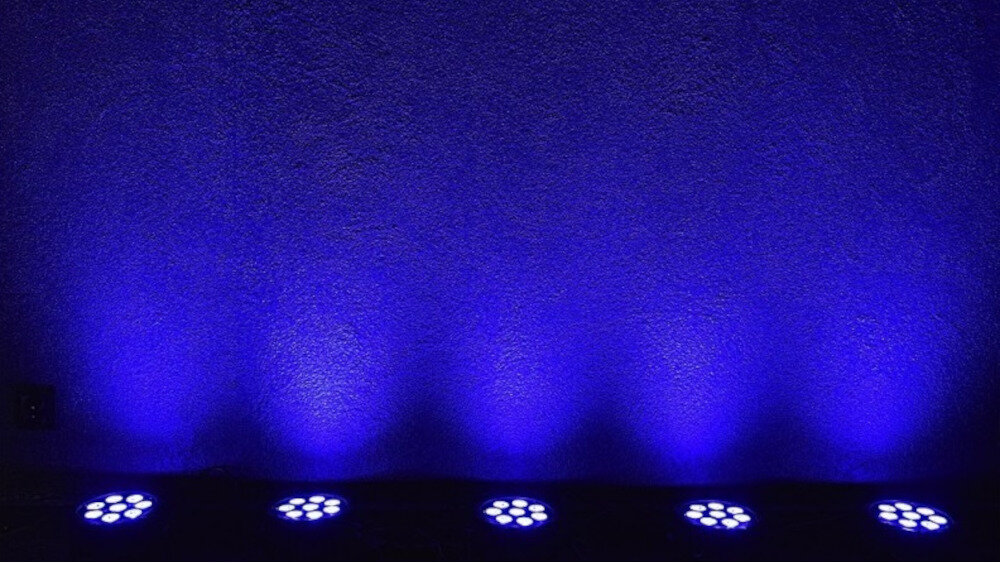 Reflektor LIGHT4ME TRI Par 8x9W MKII  - zastosowanie