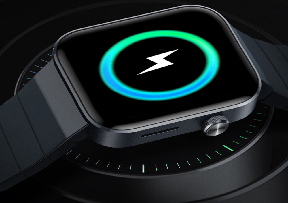 Smartwatch mibro T1 Czarny ekran bateria czujniki zdrowie sport pasek ładowanie pojemność rozdzielczość łączność sterowanie krew puls rozmowy smartfon aplikacja