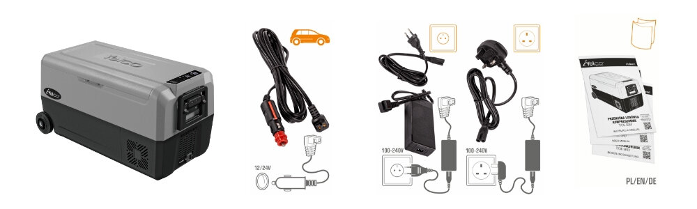 Lodowka YETICOOL TX36 Szary zestaw akcesoria komplet wyposazenie