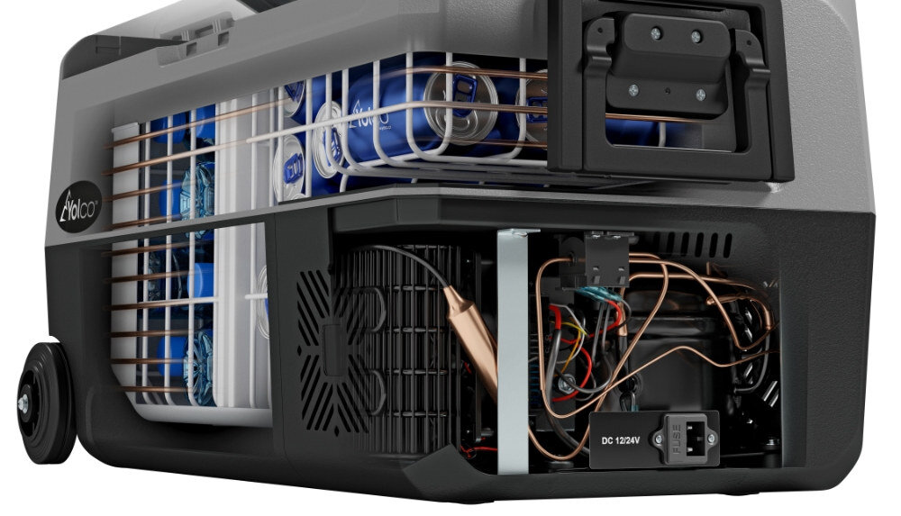 Lodowka YETICOOL TX36 Szary pojemna przenosna idealna funkcja DUAL-ZONE temperatura do -20°C