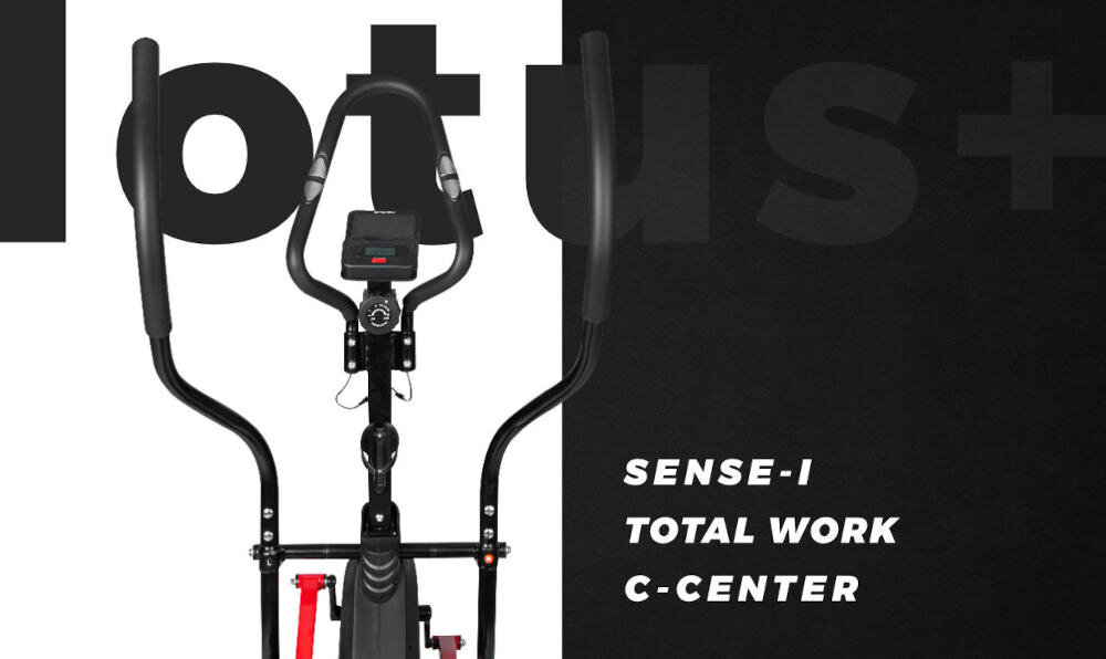 SPOKEY LOTUS technologie sense trening kontrola puls total work nowoczesna budowa wydajność koło zamachowe c-center efektywność trening konstrukcja dark line ciemne tonacje czerń grafit czerwień