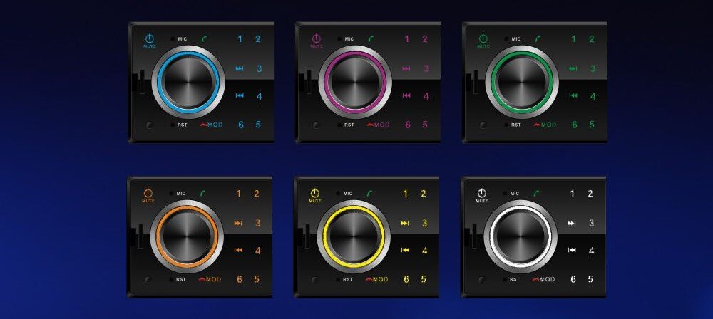 Radio samochodowe MANTA RS5502 Toronto II - Kolorowe podświetlenie