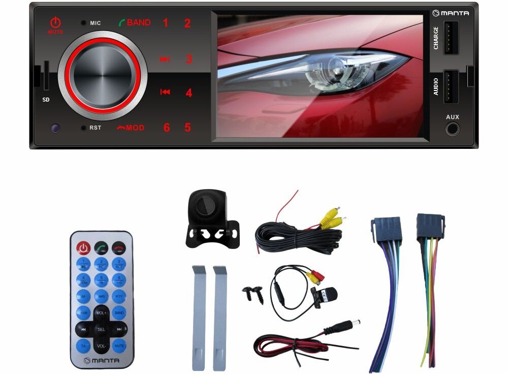 Radio samochodowe MANTA RS5502 Toronto II - Kompaktowe wymiary