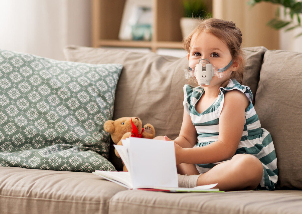 Inhalator nebulizator ultradźwiękowy NENO Atemo zdjęcie lifestyle Automatyczne wyłączenie