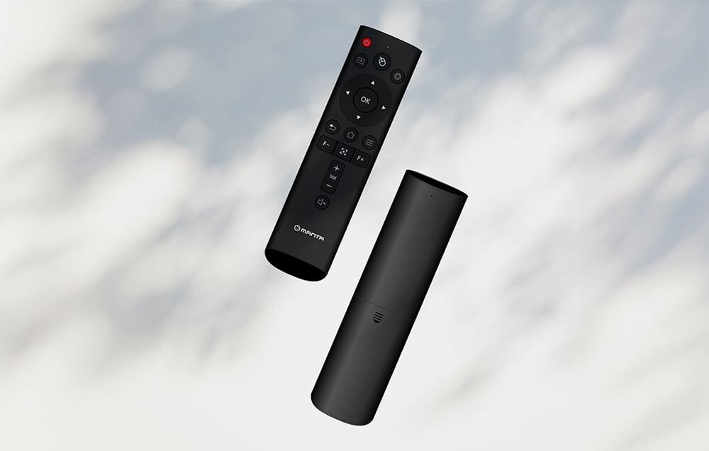 Projektor MANTA MultiVision Pro pilot bluetooth wygoda kontrola projekcja