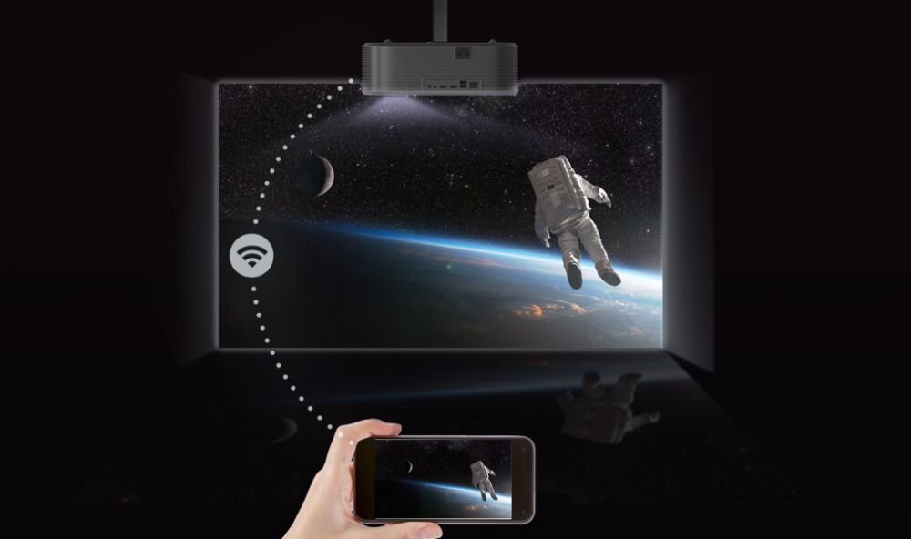 Projektor MANTA MultiVision Pro polaczenia bezprzewodowe jakosc HD airplay miracast intuicyjne wygodne