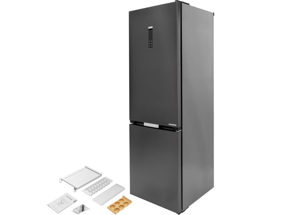 Lodówka GRUNDIG GKPN66940LXRW No Frost 203.5cm Ciemny Inox