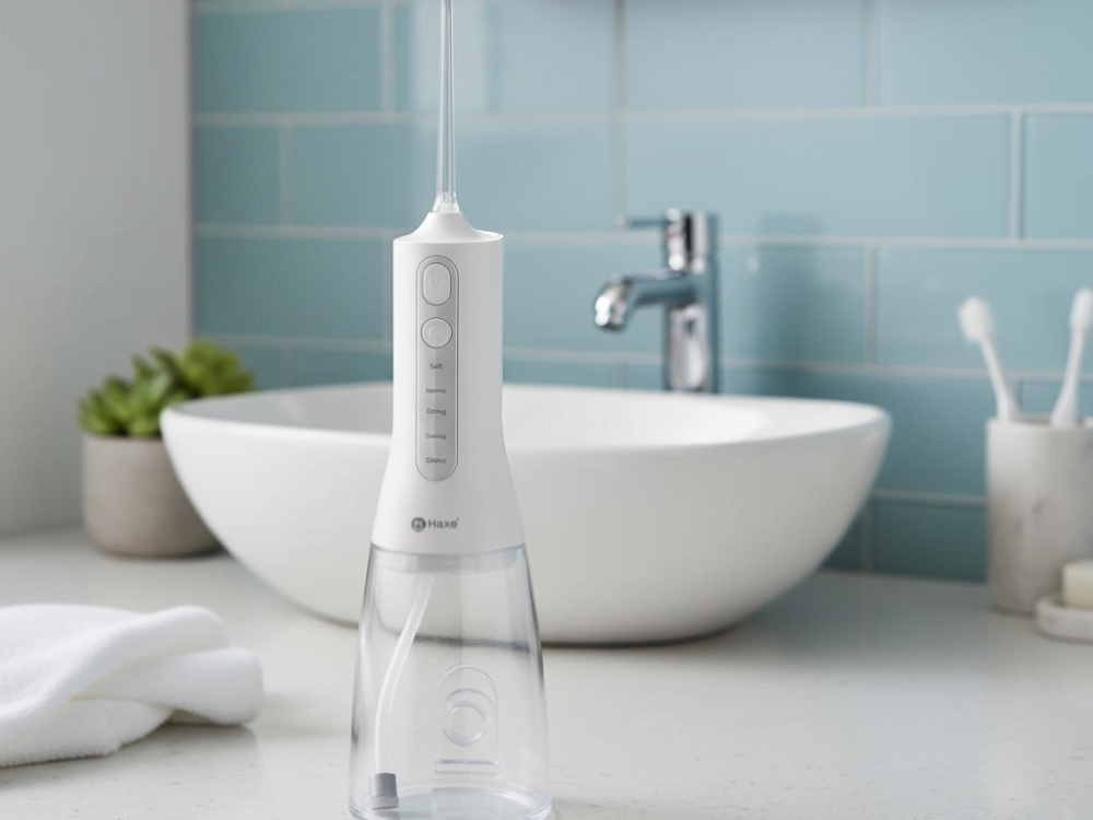 Irygator HAXE Magno HX715 tryb łagodny, normalny, sterylizacja, różne etapy pielęgnacji