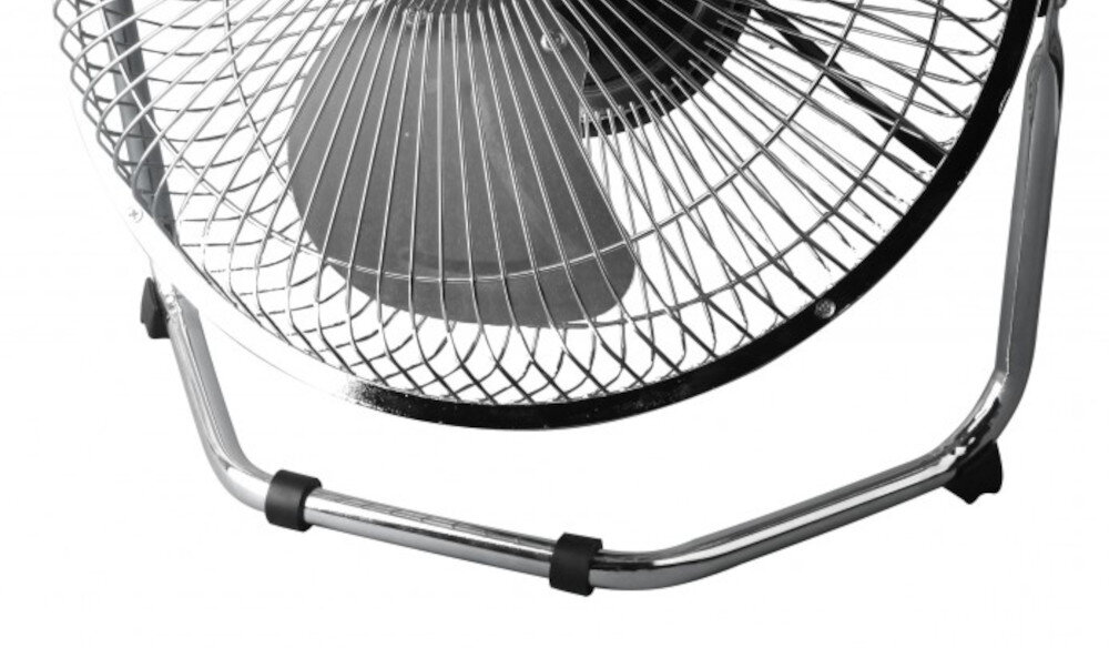 Wentylator HB AC 2320S cyrkulacja powietrza moc w kolorze srebrnym Metalowa osłona śmigieł i solidna podstawa klasyczna stylistyka ezpieczeństwo użytkowania 