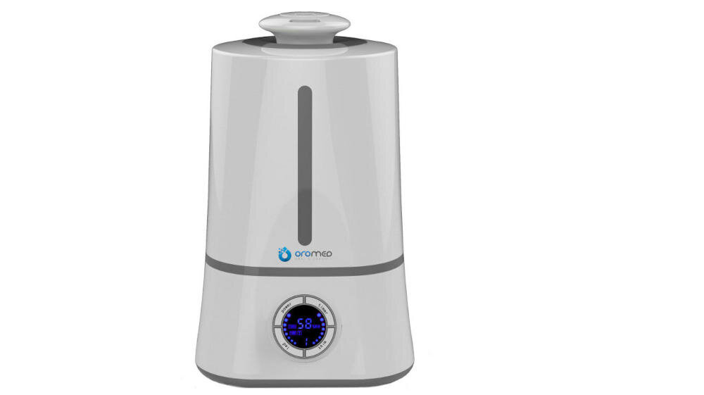 ORO-MED-ORO-2020 nawilżacz ultradźwiękowy ultrasoniczny funkcje aromaterapia jonizacja termometr higrometr sterylizacja carbonowy atomizer wskaźnik poziomu wody sterowanie elektroniczne timer czujnik automatyczne wyłączanie brak wody dyfuzor