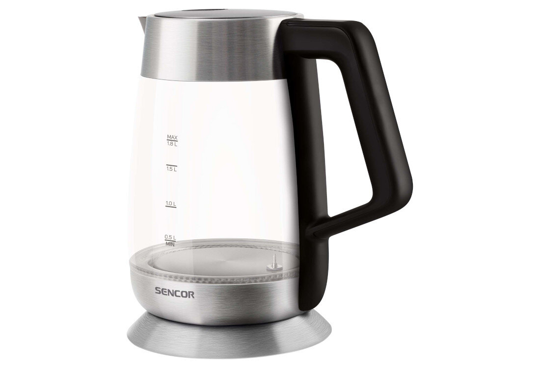Czajnik SENCOR SWK 1890SS Kontrolki Świetlne Dostosowanie do Potrzeb Bezpieczne użytkwoanie komfort wygoda sygnalizacja