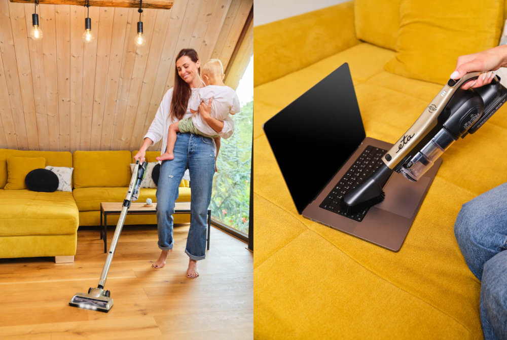 Odkurzacz ETA Gold Power 1212 90000 wygląd prezentacja wizualizacja design Sprzątanie z przyjemnością