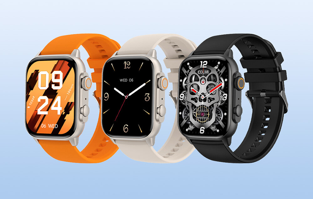 SMARTWATCH COLMI C81 ekran bateria czujniki zdrowie sport pasek ładowanie pojemność rozdzielczość łączność sterowanie krew puls rozmowy smartfon aplikacja