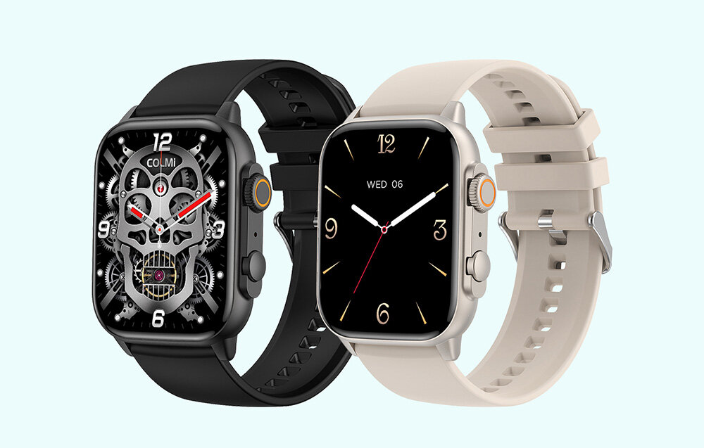 SMARTWATCH COLMI C81 ekran bateria czujniki zdrowie sport pasek ładowanie pojemność rozdzielczość łączność sterowanie krew puls rozmowy smartfon aplikacja