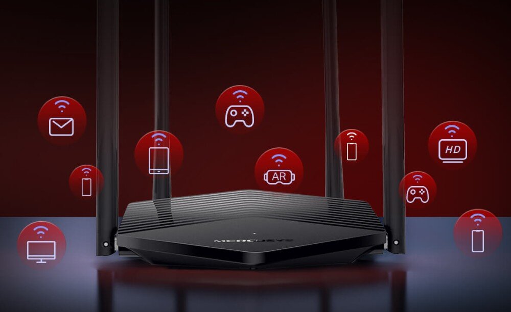 Router MERCUSYS MR60X standard Wi-Fi 6 porty przeznaczenie