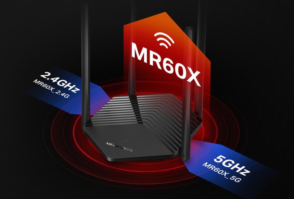 Router MERCUSYS MR60X prędkość pasma przełączanie Smart Connect