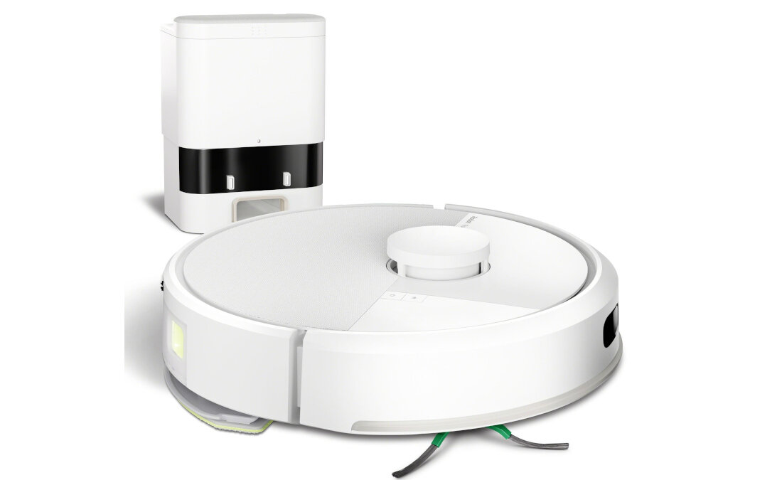 Robot sprzątający IROBOT Roomba Combo 105 AutoEmpty Biały Lekki i cichy pomocnik waga poziom hałasu pojemnik kurz pojemność efektywne sprzątanie