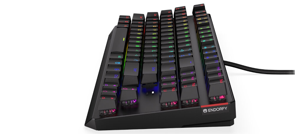 KLAWIATURA ENDORFY THOCK TKL KAILH RGB WYTRZYMAŁOŚĆ ODPORNOŚĆ TECHNOLOGIA