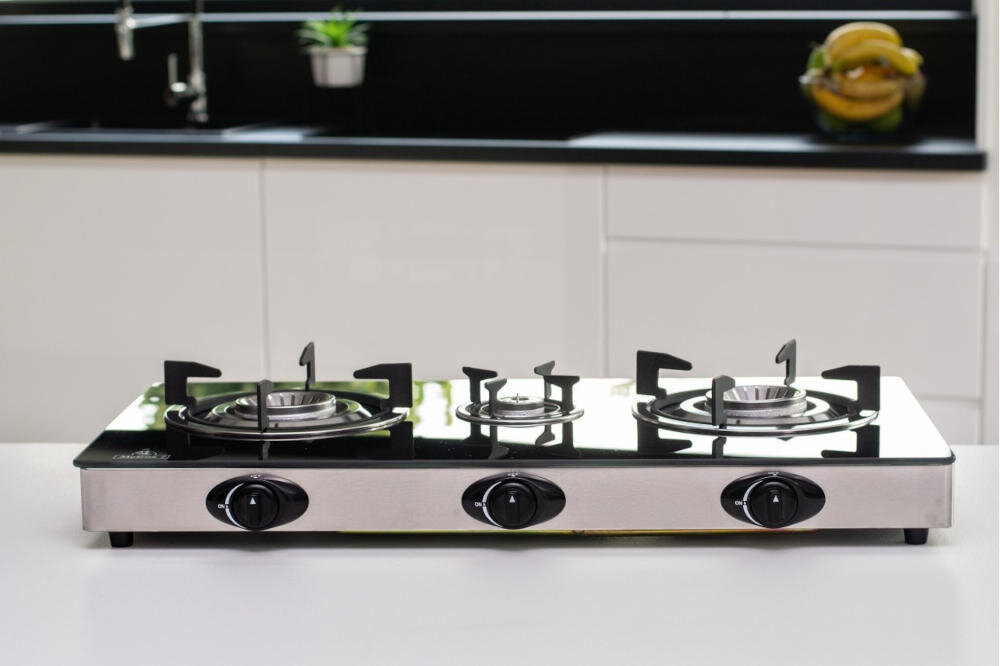 METROX-ME-1518 kuchenka gaz butla gazowa szklana płyta elegancka stylowa