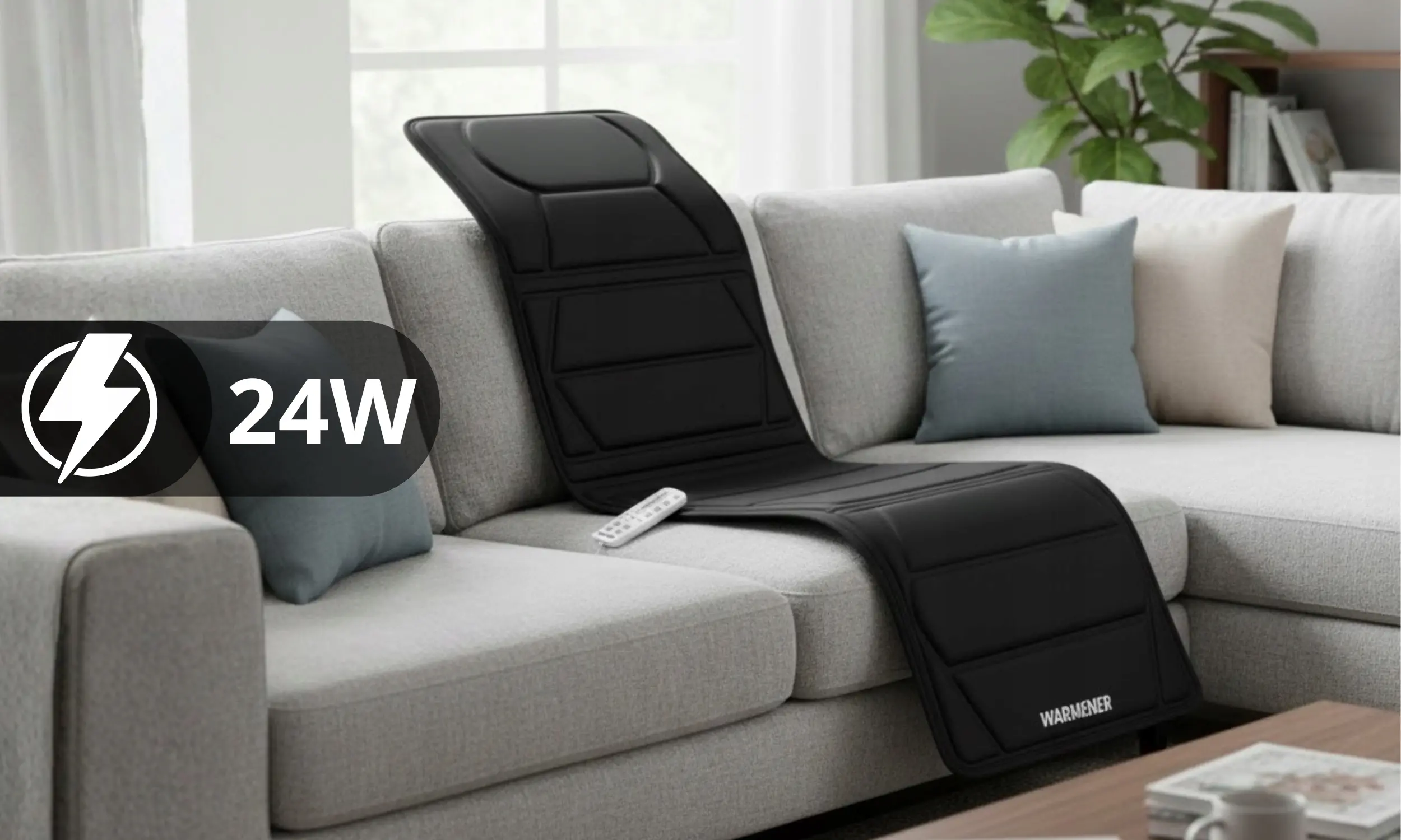 Osoba leżąca na macie masującej HeatMat Warmener